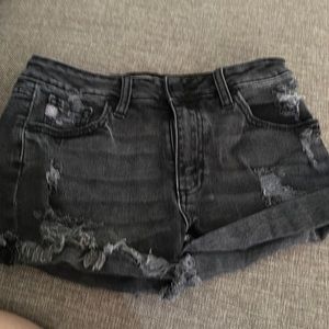 Just USA black denim shorts size small bought at boutique